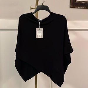 Black Adelyn Poncho One Size